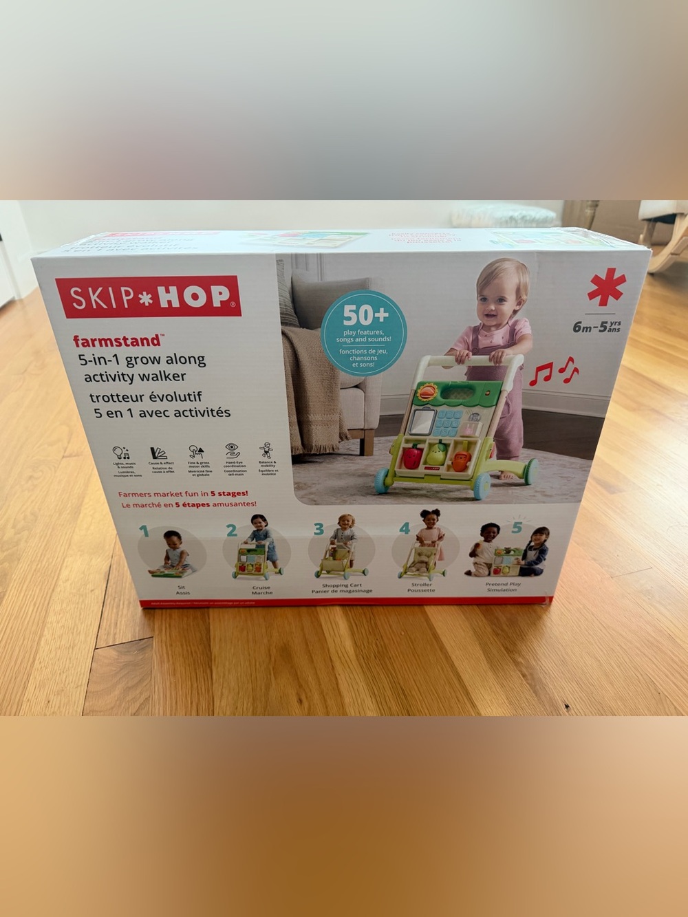 Skip Hop 5-in-1 Farmstand Grow Along Activity Walker
